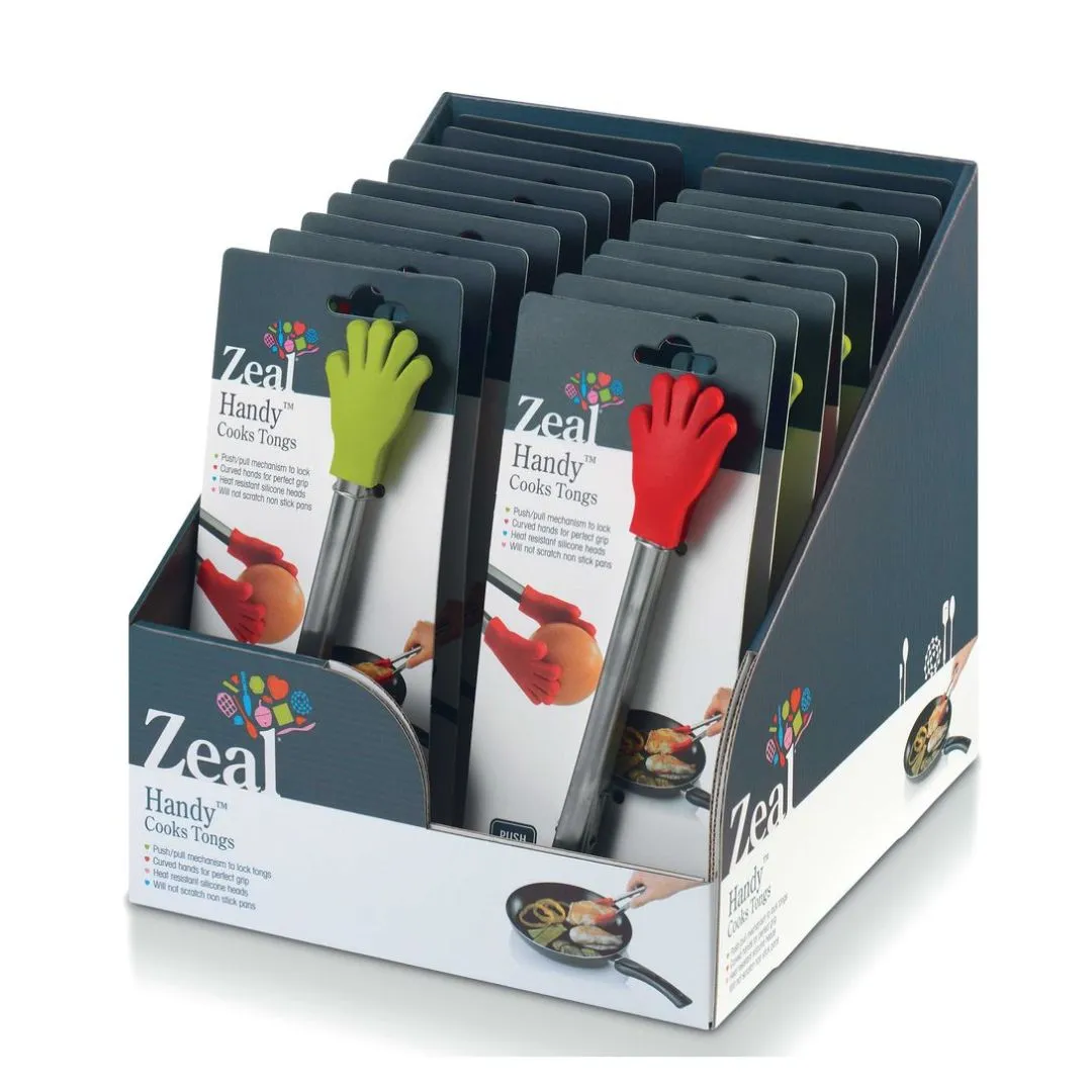 Jepitan Makanan Silikon Bentuk Tangan 7 Inch 18 Pcs