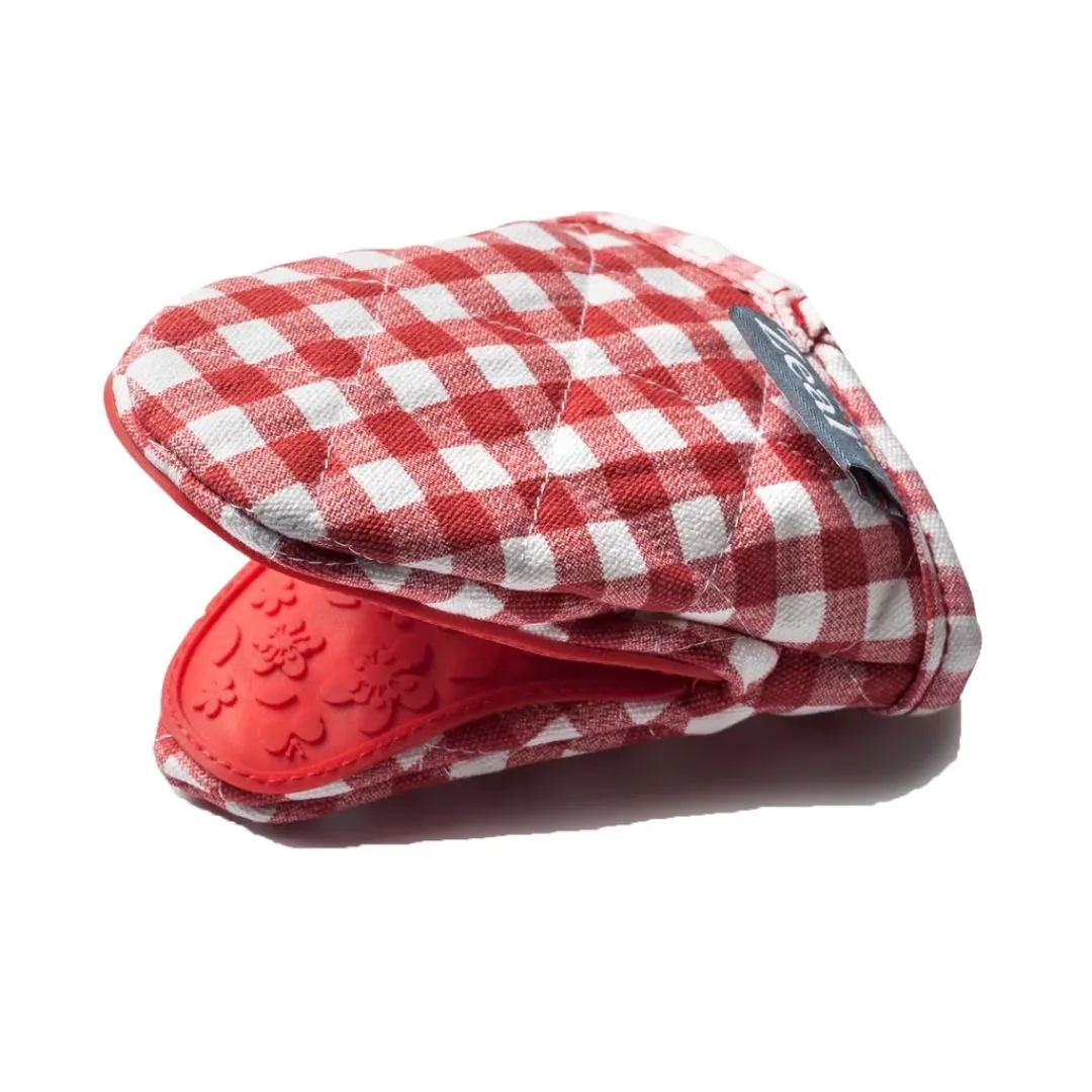 Sarung Tangan Oven Mini Silikon Motif Gingham